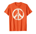 Distressed Hippie Peace Sign 60S 70S T-Shirt - Minimalist Print for Adults - T-Shirt, Sweatshirt, Hoodie