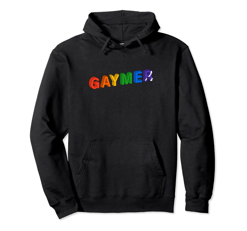 Gaymer Video Games Gaming Gift Arcade Hoodie - Minimalist Print Unisex - T-Shirt, Sweatshirt, Hoodie
