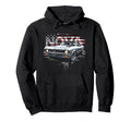 1970 70 Nova Ss American Flag Muscle Hoodie - Aesthetic Graphic Men Women - T-Shirt, Sweatshirt, Hoodie