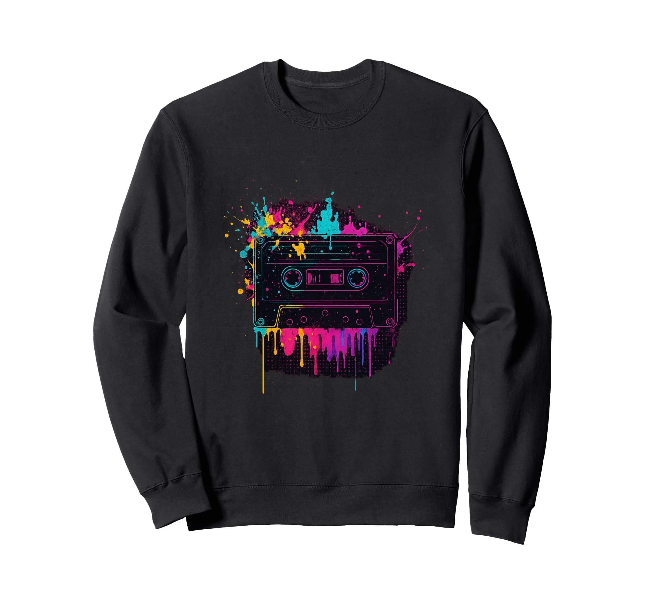 Old School Tape Cassette Mixtape Sweatshirt - Fun Novelty Design Unisex - T-Shirt, Sweatshirt, Hoodie