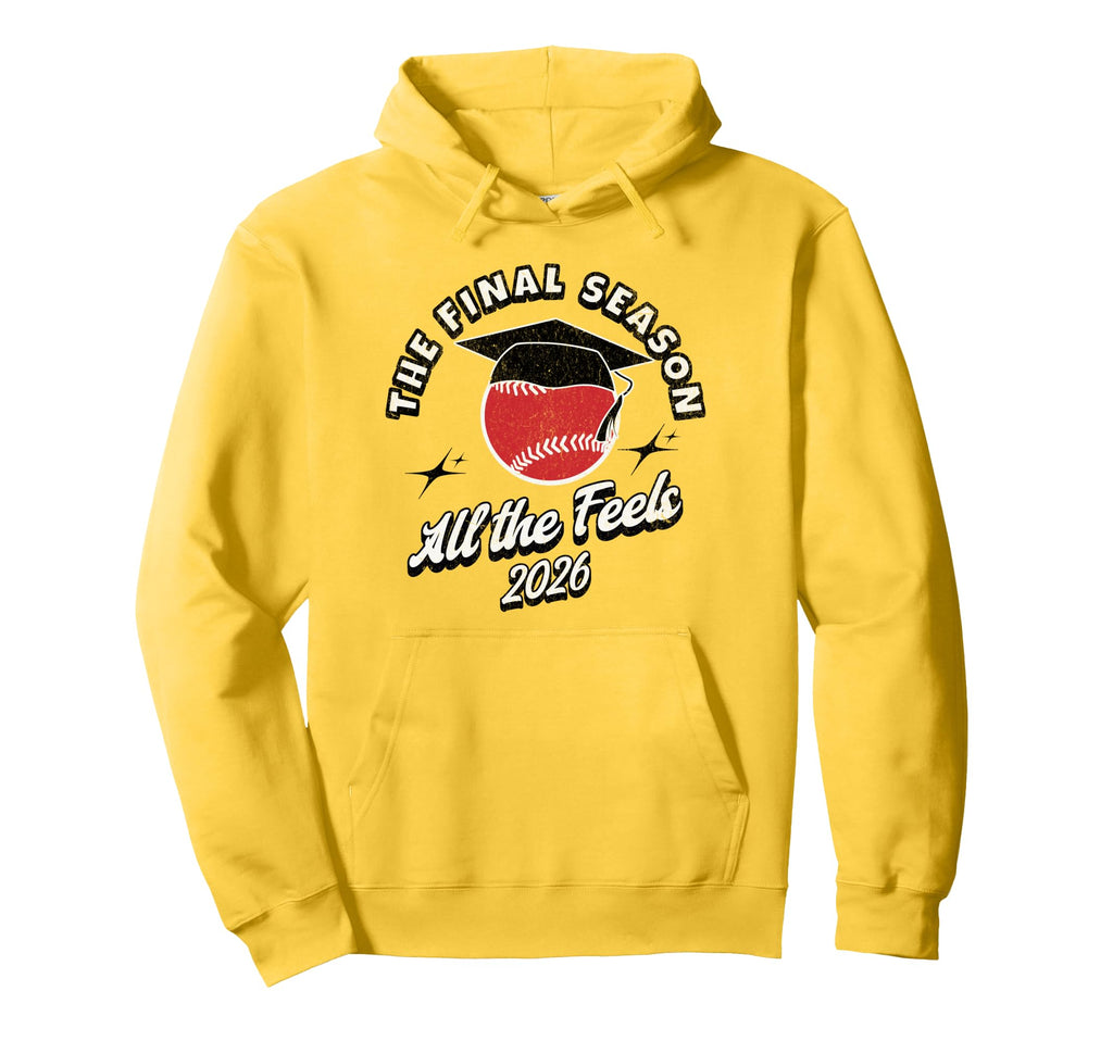 Baseball Senior Final Season 2026 Hoodie - Custom Art Print Men Women - T-Shirt, Sweatshirt, Hoodie