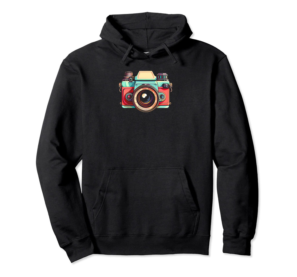 Eighties Vibe Slr Camera Photography Hoodie - Aesthetic Graphic Unisex - T-Shirt, Sweatshirt, Hoodie