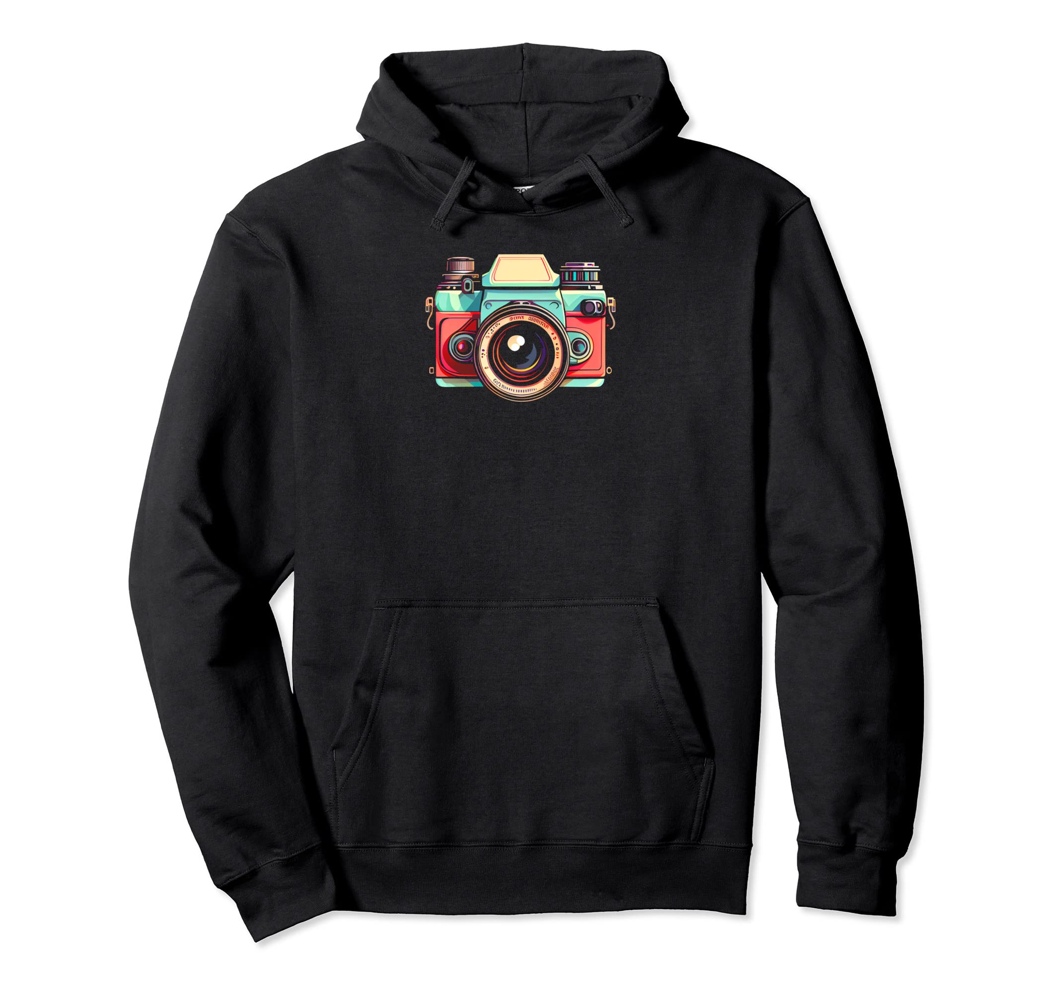 Eighties Vibe Slr Camera Photography Hoodie - Aesthetic Graphic Unisex - T-Shirt, Sweatshirt, Hoodie