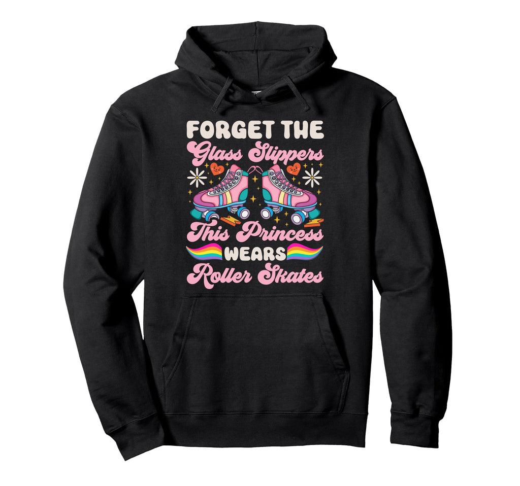 Roller Skating Skate 1970S Forget Glass Hoodie - Trendy Graphic for Adults - T-Shirt, Sweatshirt, Hoodie