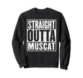 Straight Outta Muscat Distressed Sweatshirt - Minimalist Print Unisex - T-Shirt, Sweatshirt, Hoodie