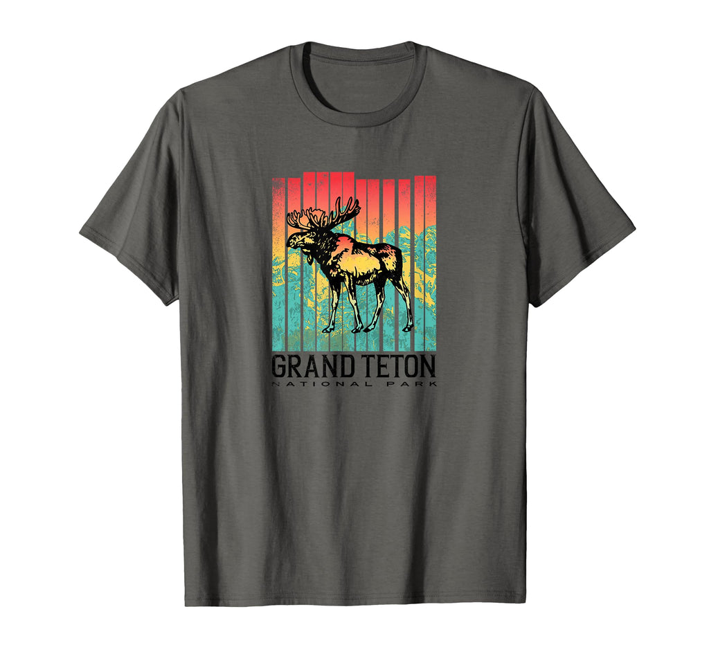 Grand Teton National Park Colorful T-Shirt - Casual Everyday Wear Unisex - T-Shirt, Sweatshirt, Hoodie