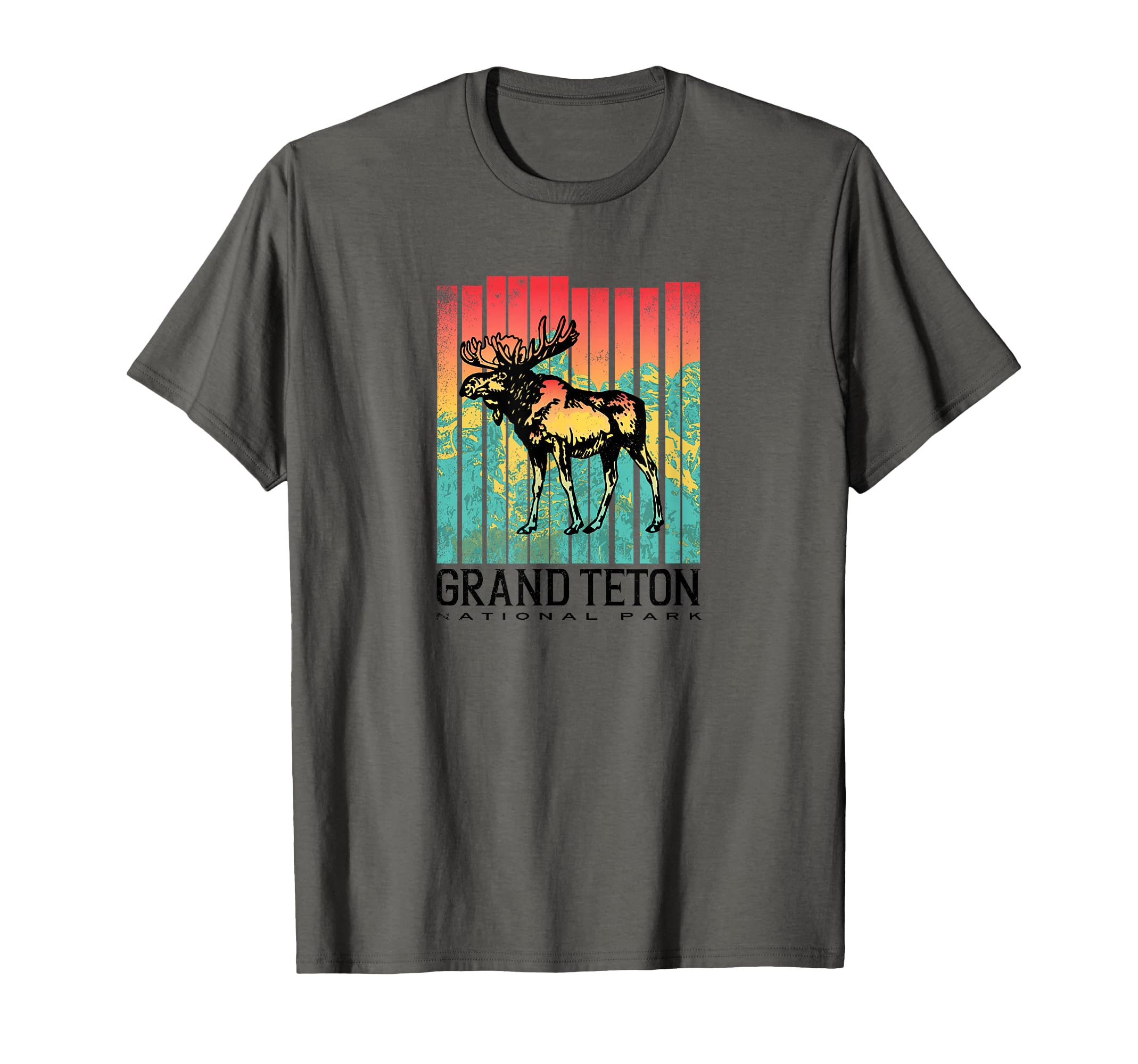 Grand Teton National Park Colorful T-Shirt - Casual Everyday Wear Unisex - T-Shirt, Sweatshirt, Hoodie