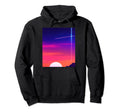 Vaporwave Sun Synthwave Sunset Hoodie - Custom Art Print for Adults - T-Shirt, Sweatshirt, Hoodie