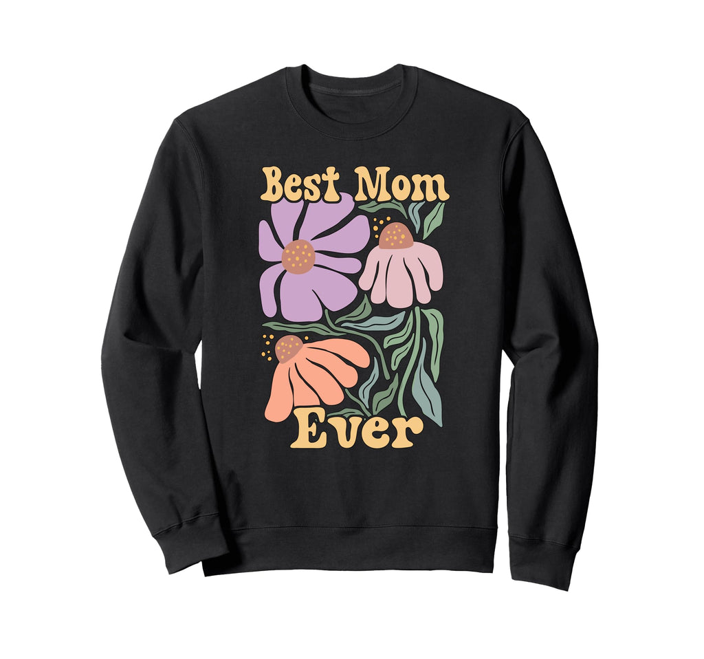 Supercute Love Her Floral Groovy Sweatshirt - Aesthetic Graphic Unisex - T-Shirt, Sweatshirt, Hoodie
