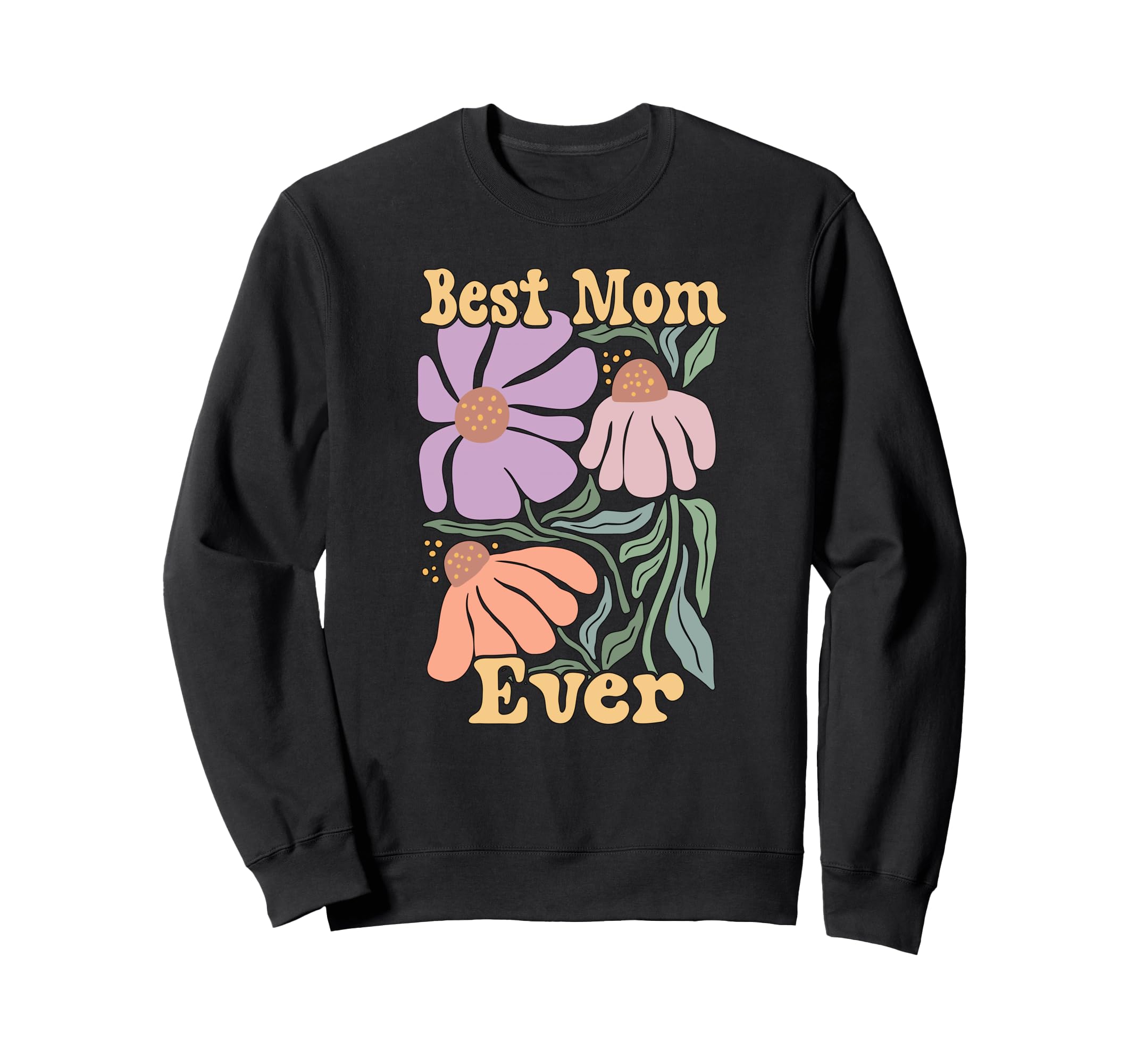 Supercute Love Her Floral Groovy Sweatshirt - Aesthetic Graphic Unisex - T-Shirt, Sweatshirt, Hoodie