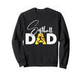 Softball Dad Funny Heart Present Sweatshirt - Novelty Apparel for Adults - T-Shirt, Sweatshirt, Hoodie