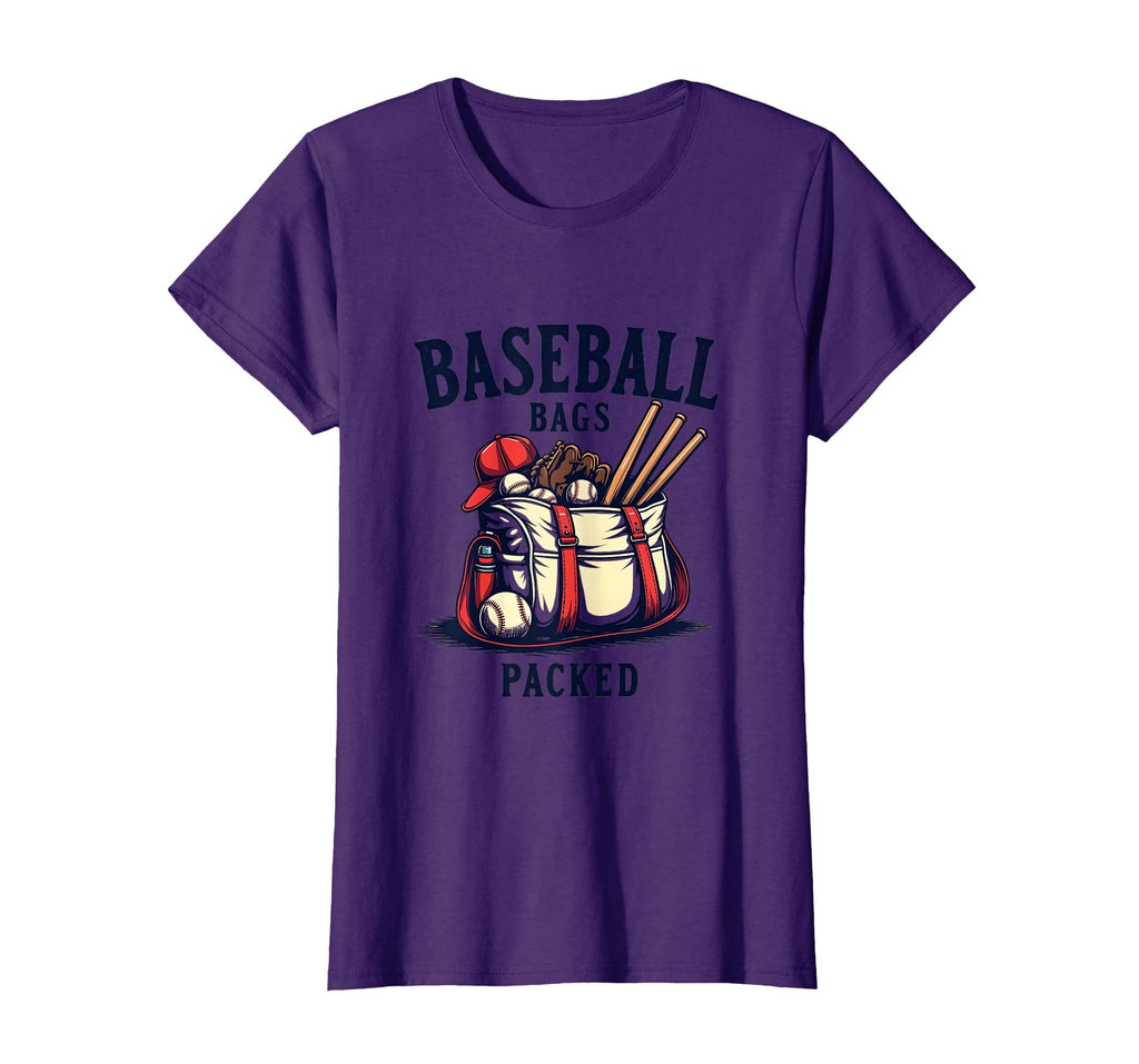 Baseball Bags Packed Proud Baseball Mom T-Shirt - Graphic Print for Adults - T-Shirt, Sweatshirt, Hoodie