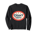 Diner Nights Neon Stars Sweatshirt - Novelty Apparel for Adults - T-Shirt, Sweatshirt, Hoodie