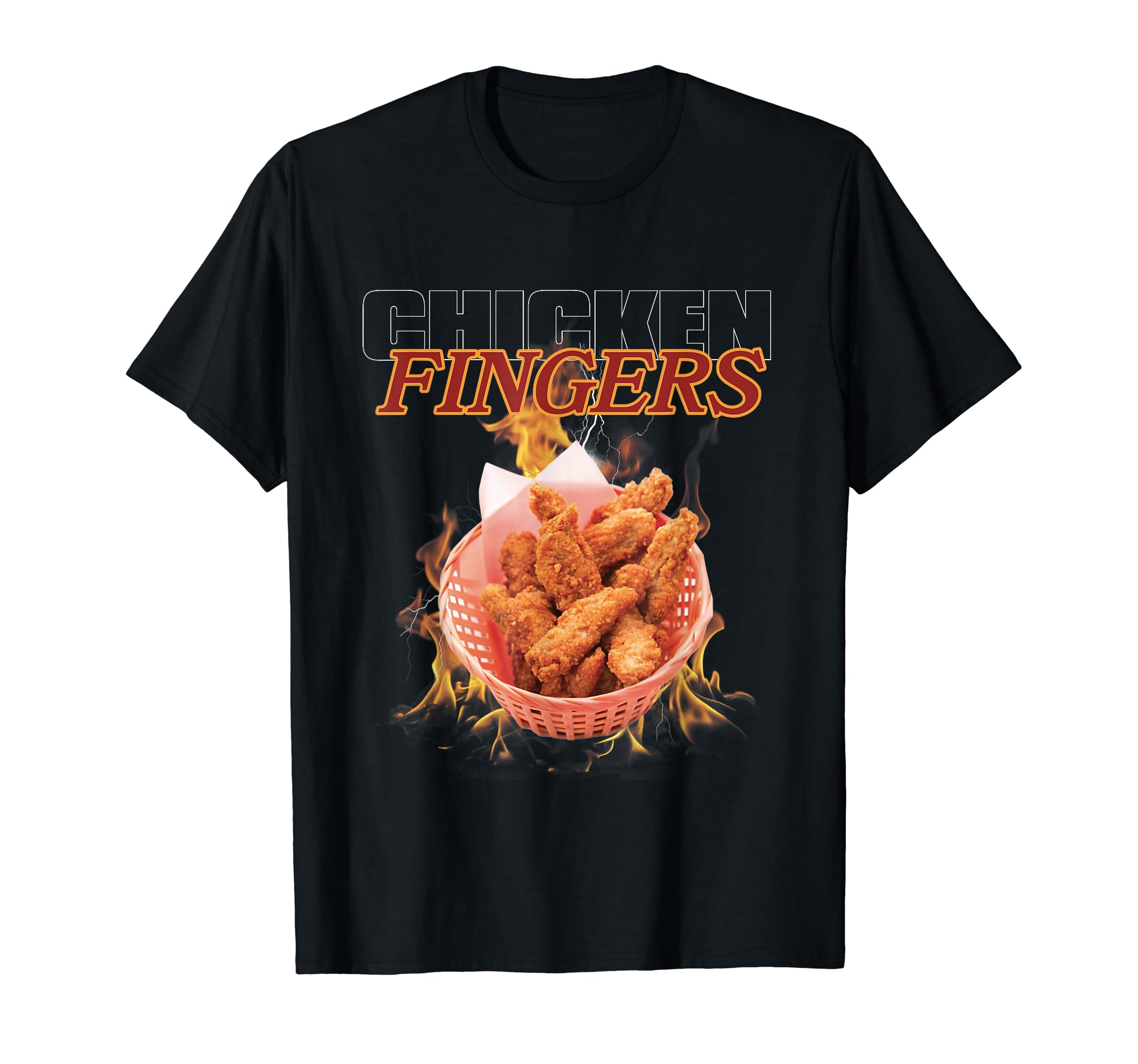 Chicken Fingers Restaurant 90S Band T-Shirt - Fun Novelty Design Unisex - T-Shirt, Sweatshirt, Hoodie