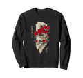 Japanese Tsubaki Flower Grunge Sweatshirt - Streetwear Style for Adults - T-Shirt, Sweatshirt, Hoodie