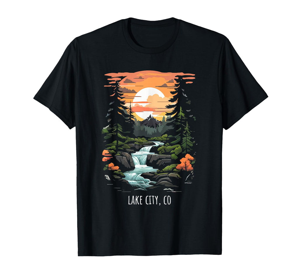 Lake City Colorado Usa Scenic T-Shirt - Fun Novelty Design for Adults - T-Shirt, Sweatshirt, Hoodie