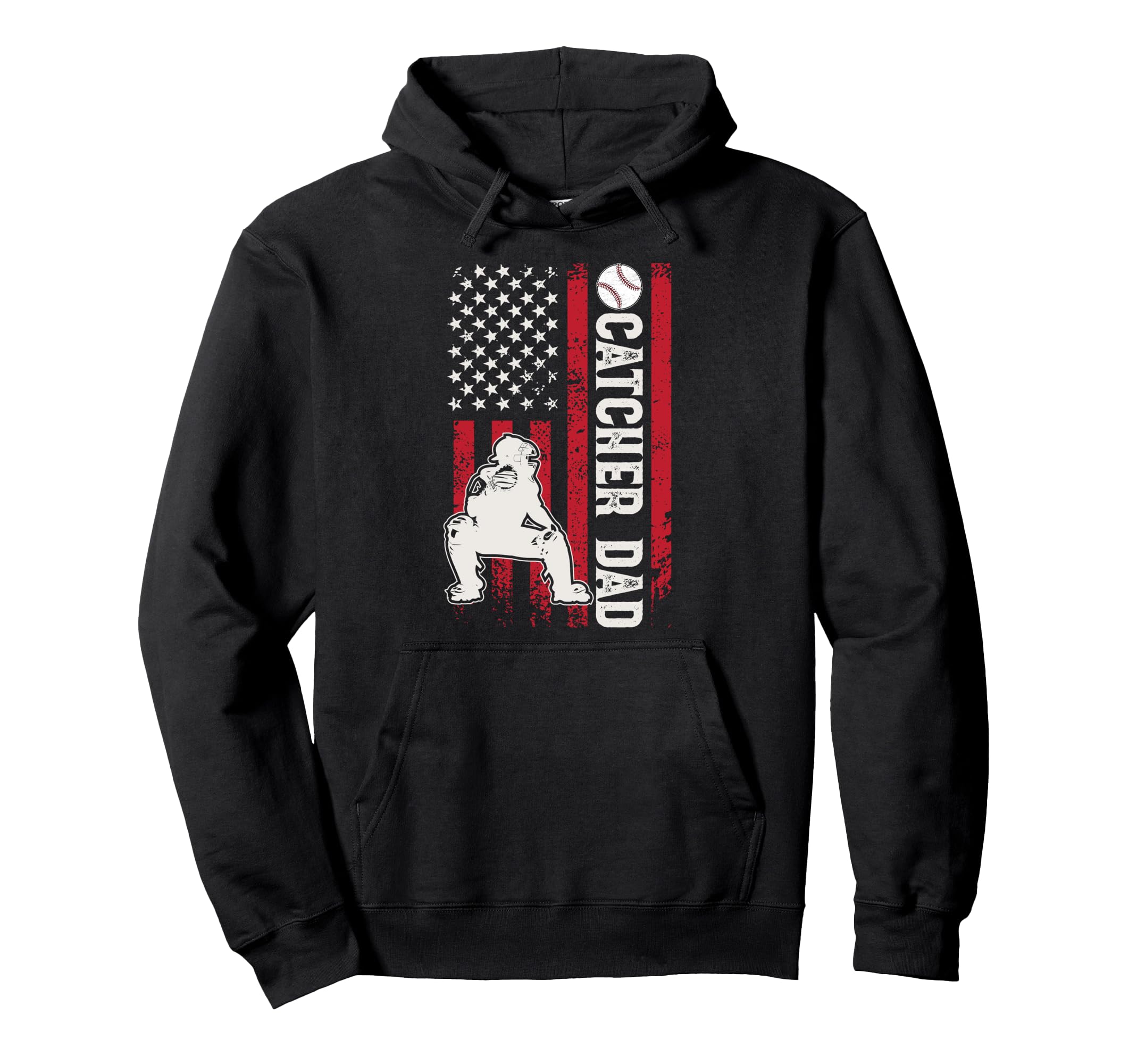 Baseball Catcher Dad Baseball Catcher Hoodie - Custom Art Print Men Women - T-Shirt, Sweatshirt, Hoodie