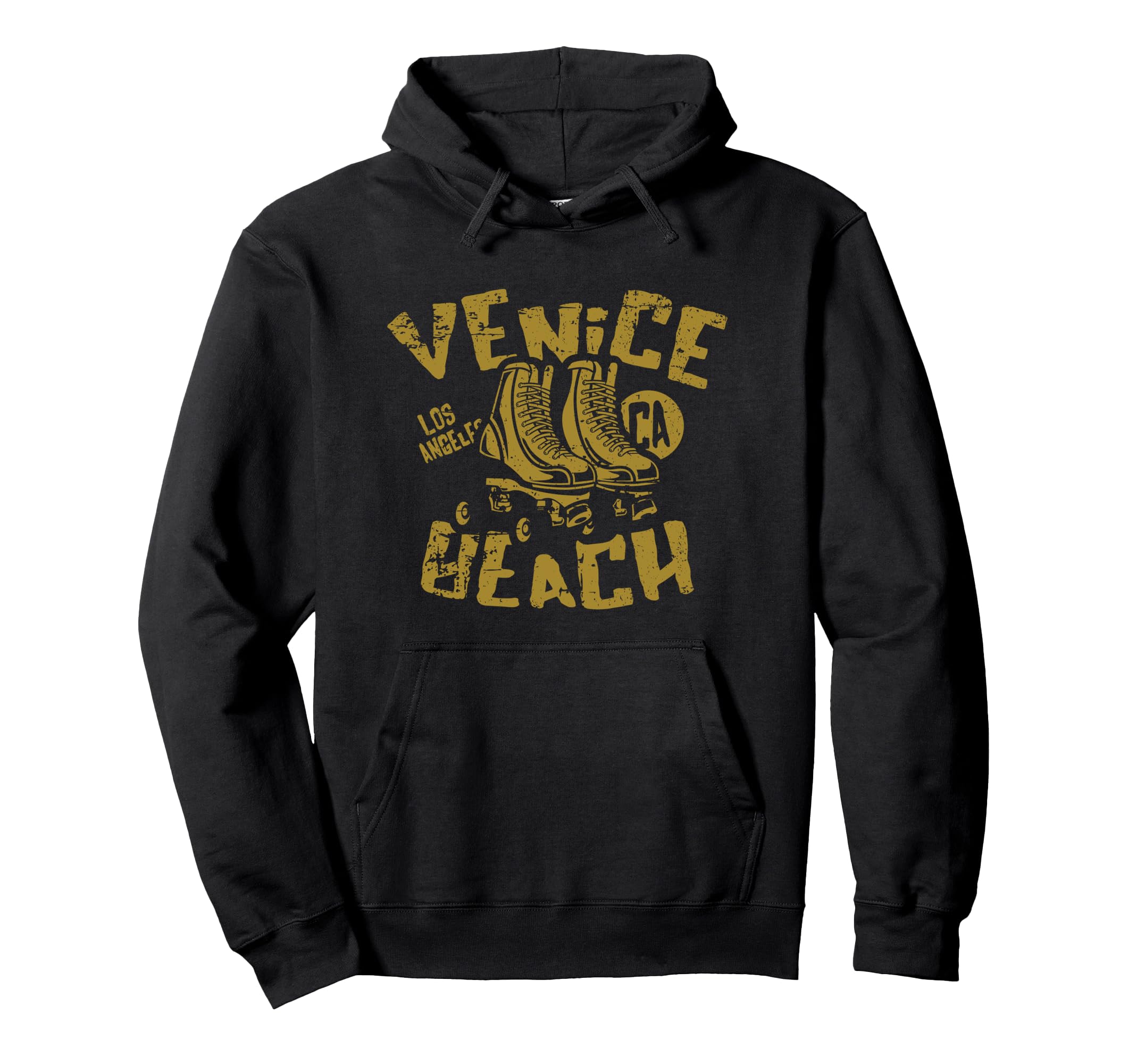 Venice Beach California Distressed Hoodie - Trendy Graphic Unisex - T-Shirt, Sweatshirt, Hoodie