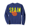 Spain Basketball Fire Distressed Sweatshirt - Unique Graphic Men Women - T-Shirt, Sweatshirt, Hoodie
