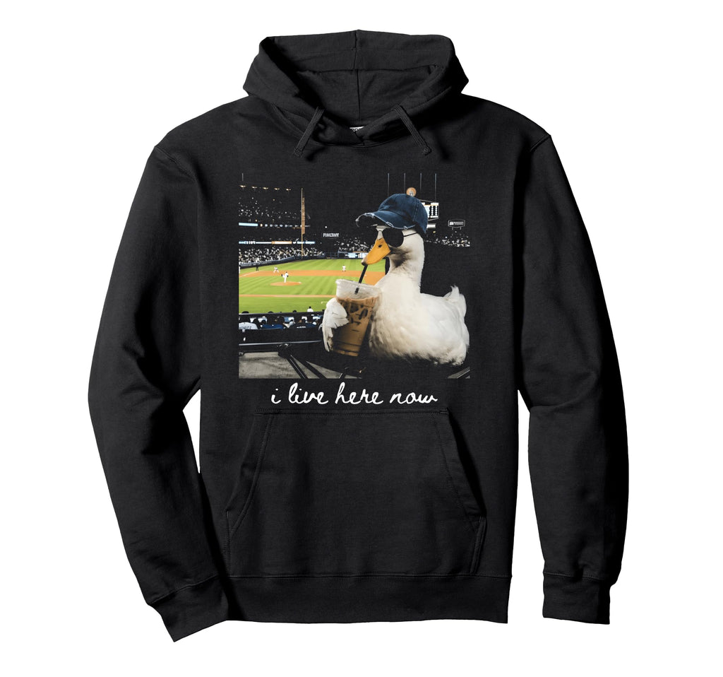 Funny Goose Ballfield Baseball Field I Hoodie - Minimalist Print Unisex - T-Shirt, Sweatshirt, Hoodie