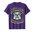 Bulldogs Football Game Day Mom Dad Black T-Shirt - Novelty Apparel Unisex - T-Shirt, Sweatshirt, Hoodie
