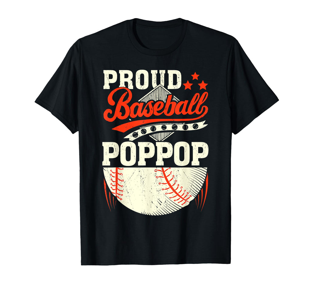 Proud Baseball Popop Mothers Day Fathers T-Shirt - Unique Graphic Unisex - T-Shirt, Sweatshirt, Hoodie