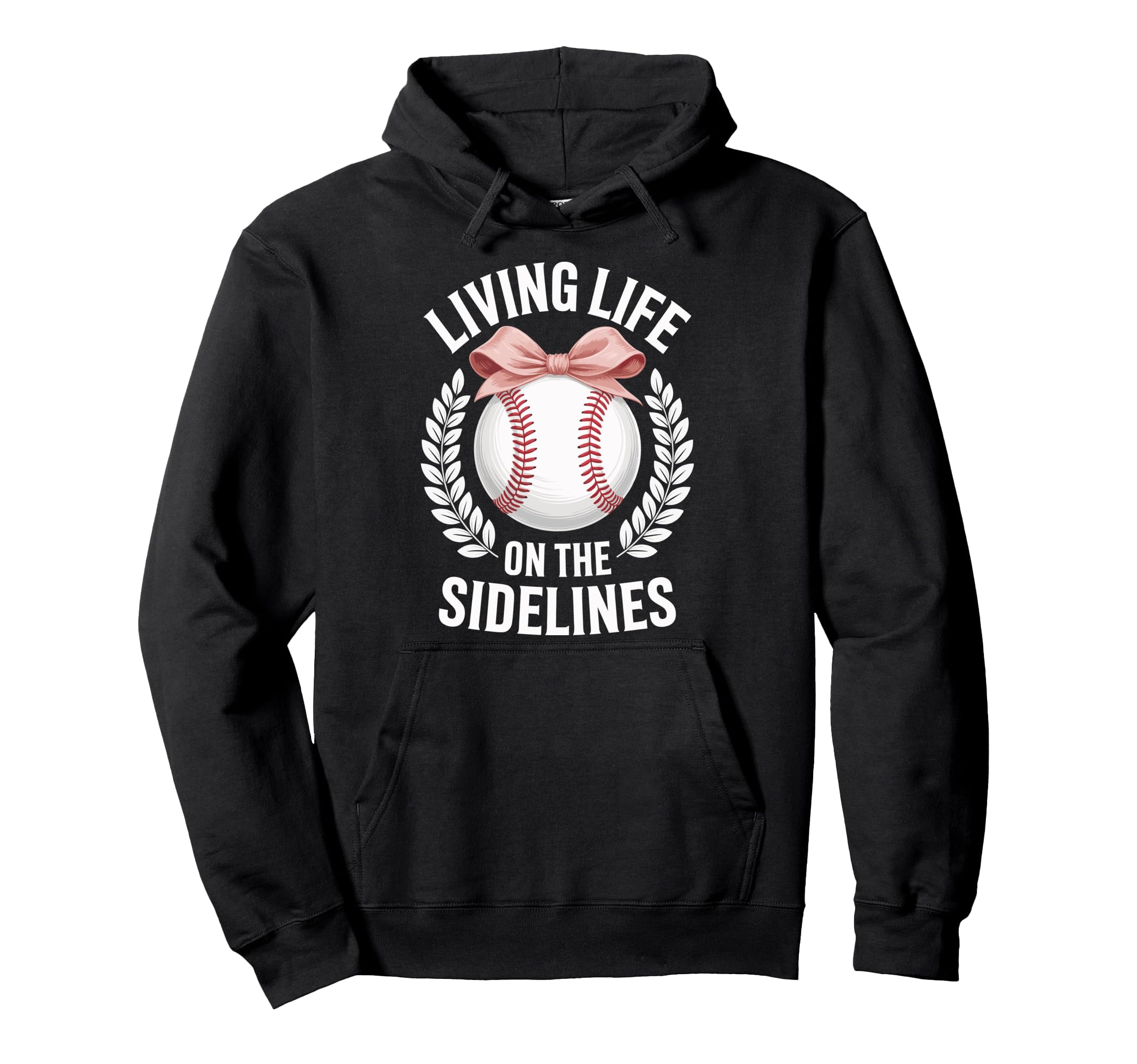 Living Life Sidelines Baseball Hoodie - Unique Graphic for Adults - T-Shirt, Sweatshirt, Hoodie