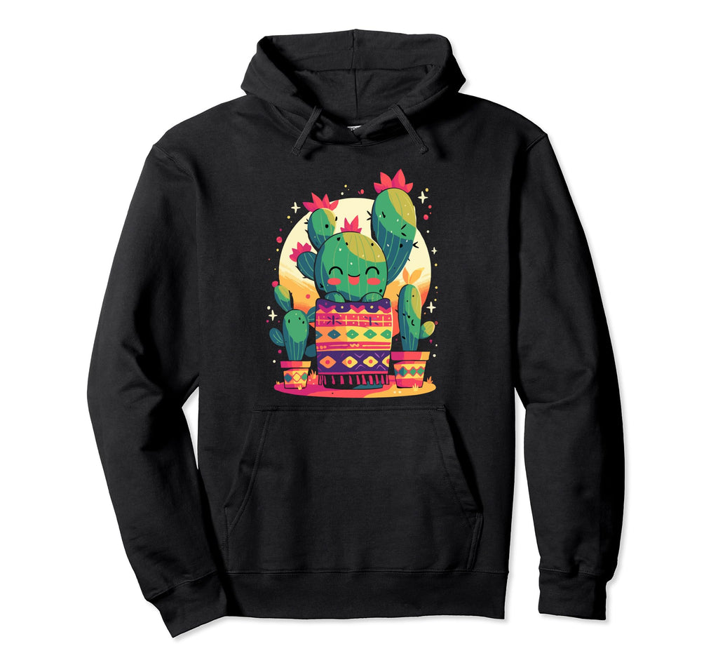 Cactus Serape Succulent Plant Cacti Hoodie - Fun Novelty Design Men Women - T-Shirt, Sweatshirt, Hoodie