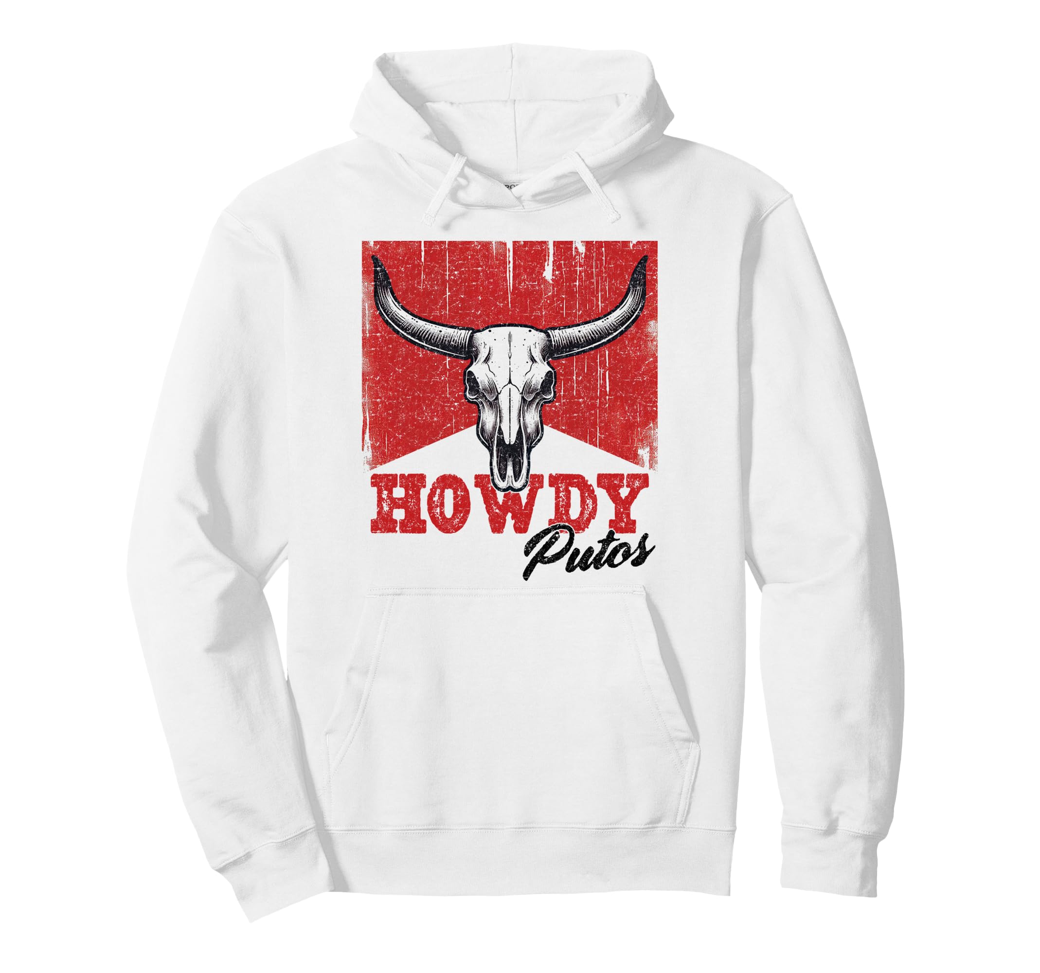 Howdy Putos Western Cowboy Funny Hoodie - Novelty Apparel for Adults - T-Shirt, Sweatshirt, Hoodie