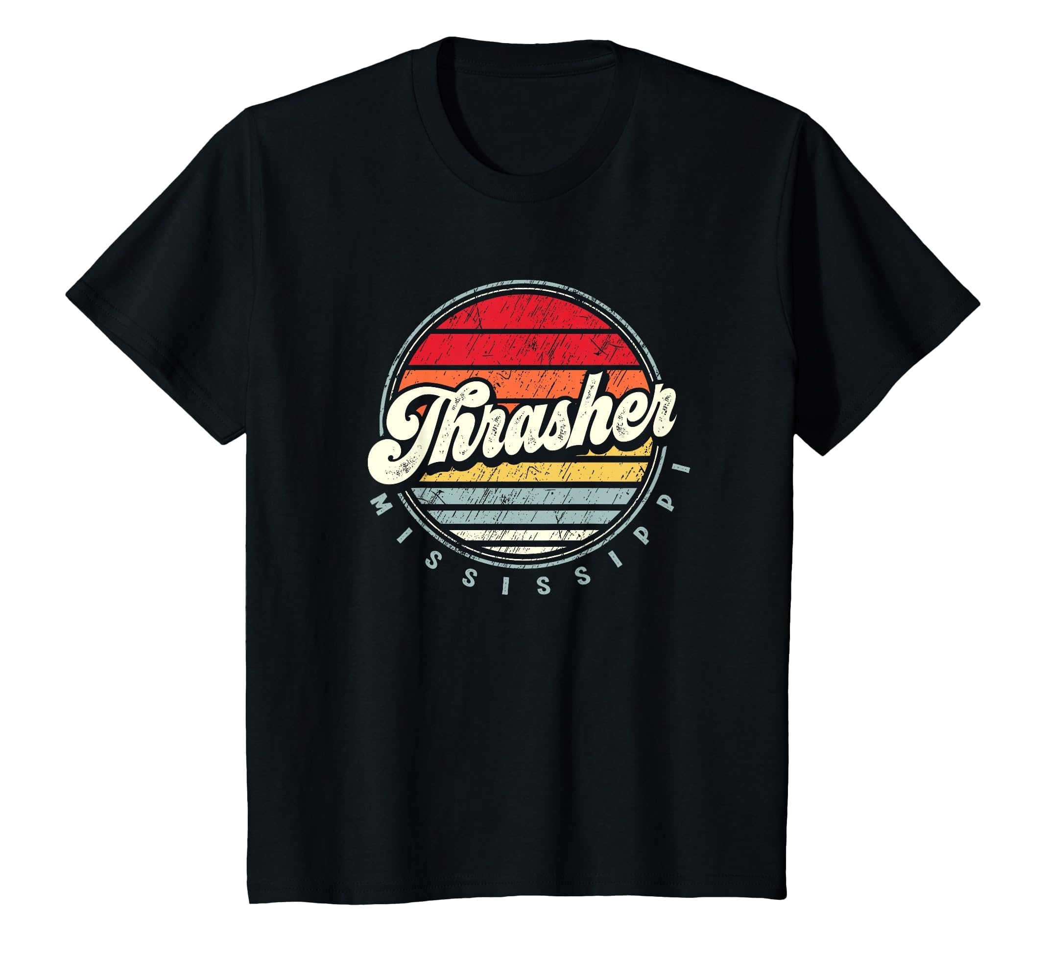 Thrasher Home State 70S Sunset T-Shirt - Trendy Graphic Unisex - T-Shirt, Sweatshirt, Hoodie