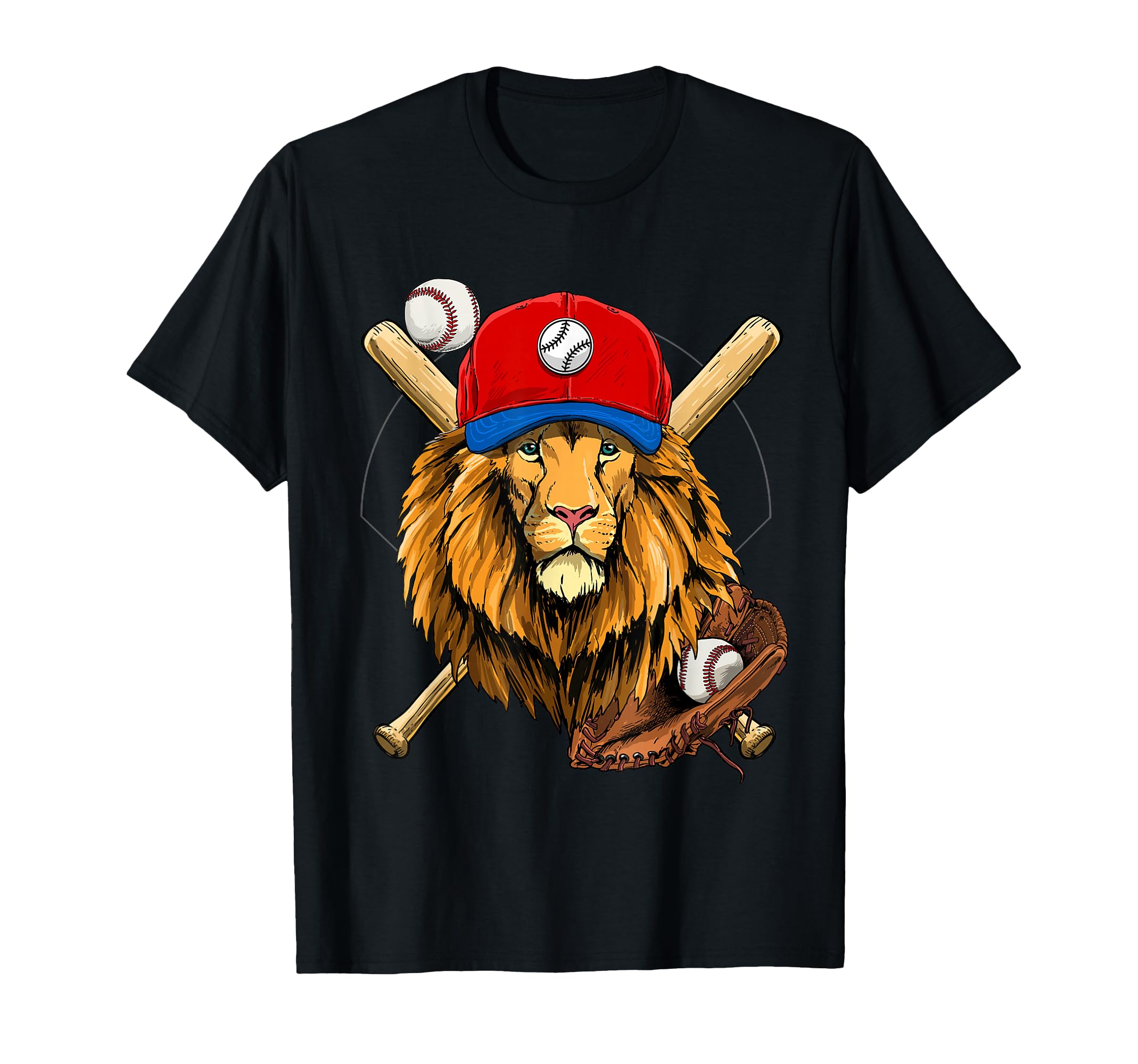 Baseball Player Lion Lover Pitcher T-Shirt - Casual Everyday Wear Unisex - T-Shirt, Sweatshirt, Hoodie