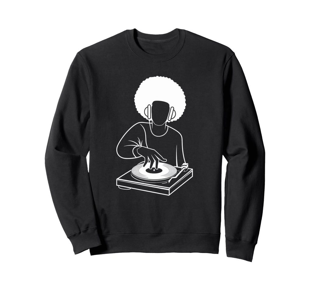 Raised Old School Hip Hop Dj Sweatshirt - Minimalist Print for Adults - T-Shirt, Sweatshirt, Hoodie