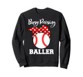 Busy Raising Baller Funny Baseball Sweatshirt - Aesthetic Graphic Unisex - T-Shirt, Sweatshirt, Hoodie
