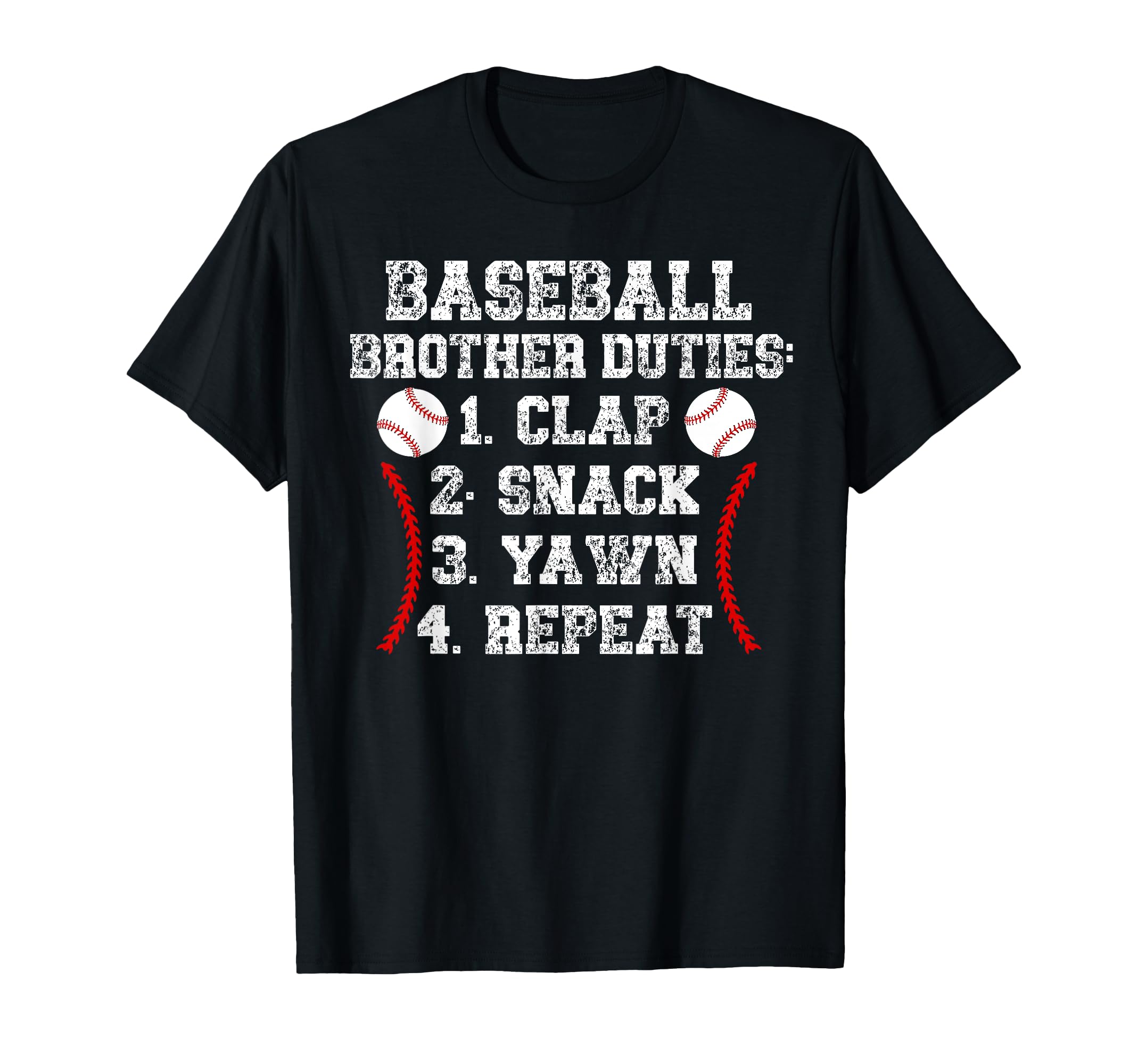 Baseball Brother Duties Brother T-Shirt - Unique Graphic Men Women - T-Shirt, Sweatshirt, Hoodie