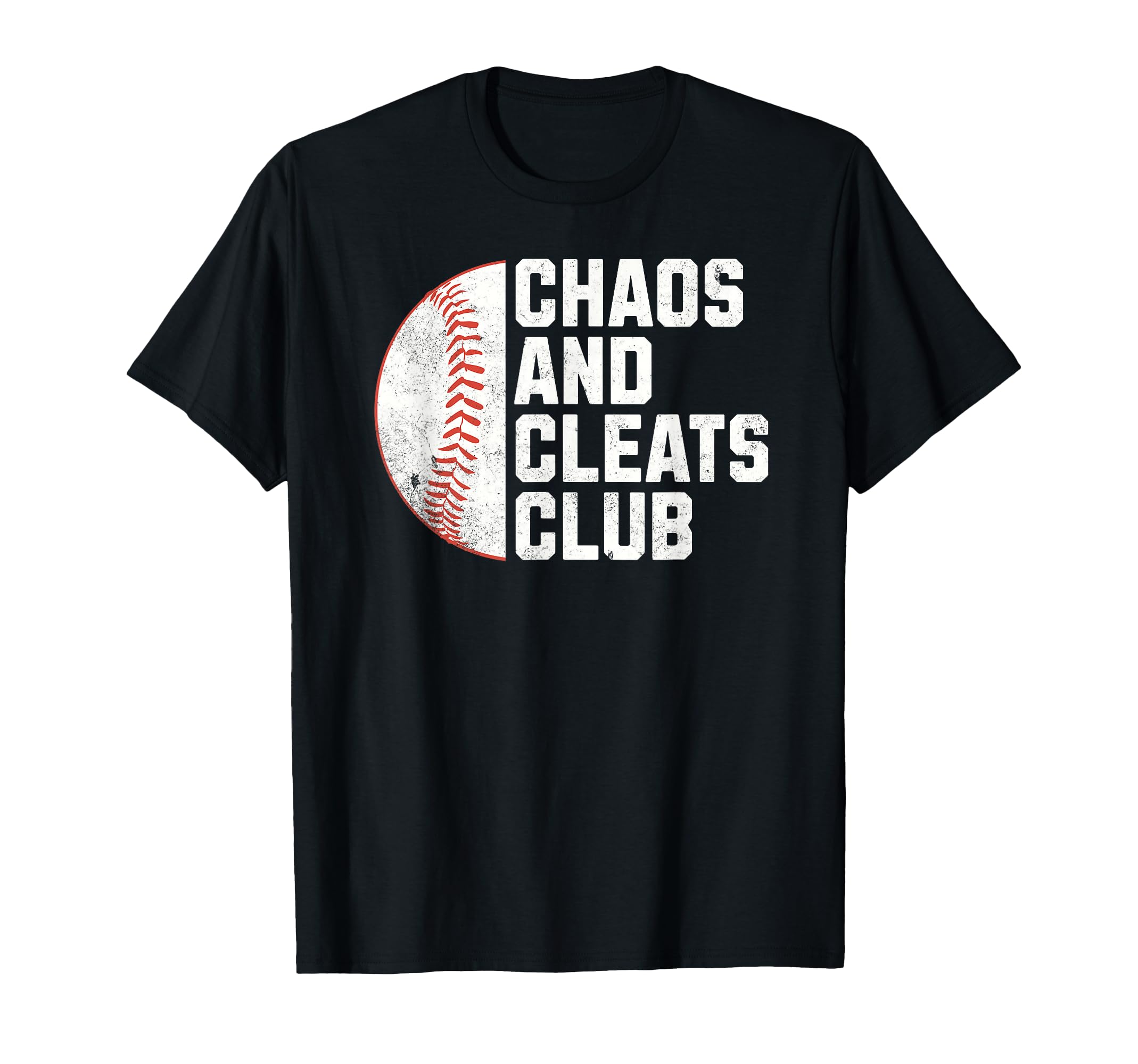Funny Baseball Mom Chaos And Cleats T-Shirt - Minimalist Print Men Women - T-Shirt, Sweatshirt, Hoodie