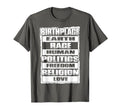 Birthplace Earth Race Human Freedom T-Shirt - Novelty Apparel for Adults - T-Shirt, Sweatshirt, Hoodie