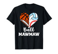 Ball Mawmaw Football Baseball T-Shirt - Aesthetic Graphic Unisex - T-Shirt, Sweatshirt, Hoodie