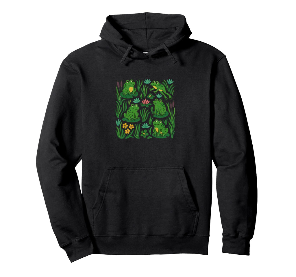 Frogs Pond Lily Pad Hoodie - Graphic Print for Adults - T-Shirt, Sweatshirt, Hoodie