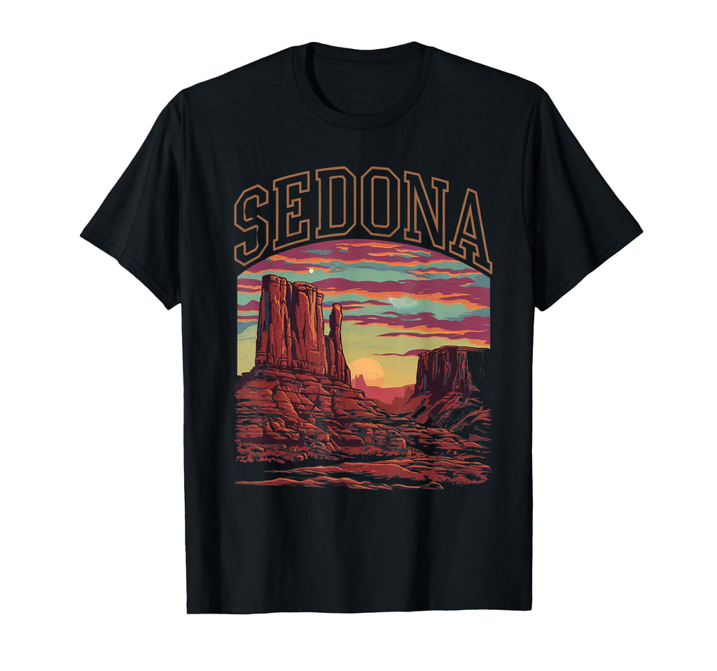 Sedona Arizona Sunset Desert Rock T-Shirt - Aesthetic Graphic Unisex - T-Shirt, Sweatshirt, Hoodie
