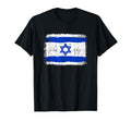 Israel Flag Pride Gift Distressed T-Shirt - Casual Everyday Wear Unisex - T-Shirt, Sweatshirt, Hoodie