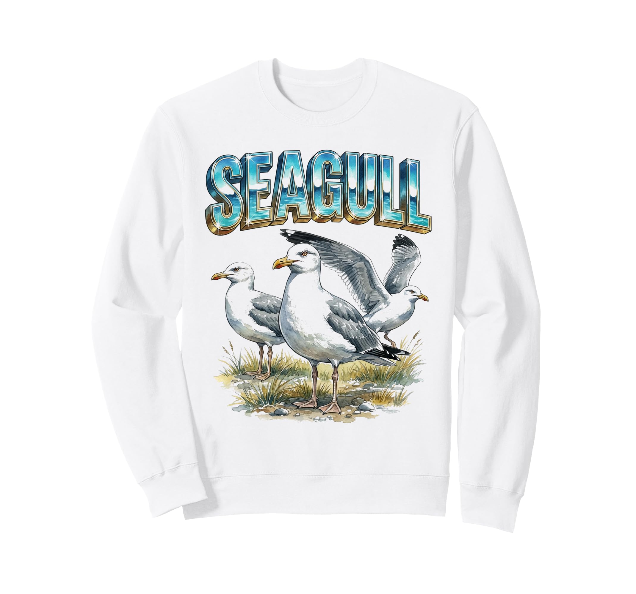 Seagull 70S 90S Seagull Birds Lover Sweatshirt - Unique Graphic Men Women - T-Shirt, Sweatshirt, Hoodie
