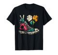 Peace Love And Sneaker Peace Symbol T-Shirt - Novelty Apparel for Adults - T-Shirt, Sweatshirt, Hoodie