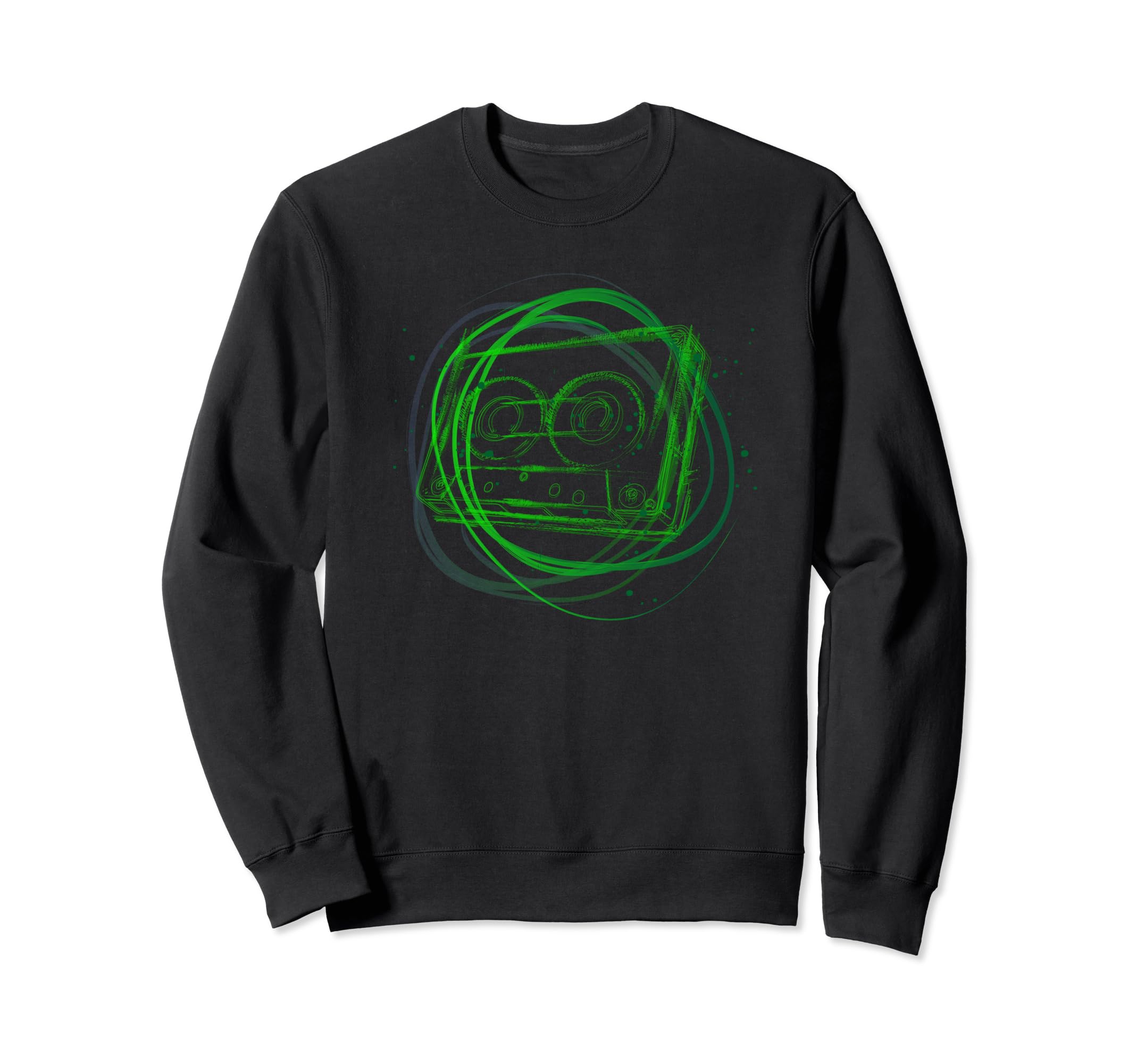 Music Cassettes Music Lovers Old Sweatshirt - Aesthetic Graphic Unisex - T-Shirt, Sweatshirt, Hoodie