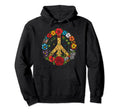 Peace Sign 60S 70S Hippie Boho 645 Hoodie - Minimalist Print Unisex - T-Shirt, Sweatshirt, Hoodie