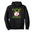 Baseball Mama Headband Leopard Hoodie - Aesthetic Graphic for Adults - T-Shirt, Sweatshirt, Hoodie