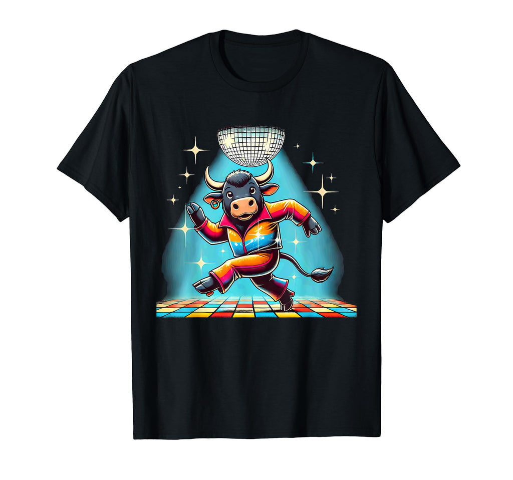 Aesthetic Ox Bull Disco T-Shirt - Casual Everyday Wear for Adults - T-Shirt, Sweatshirt, Hoodie