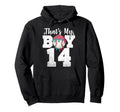 Thats My Baseball 14 Number Mom Dad Hoodie - Fun Novelty Design for Adults - T-Shirt, Sweatshirt, Hoodie