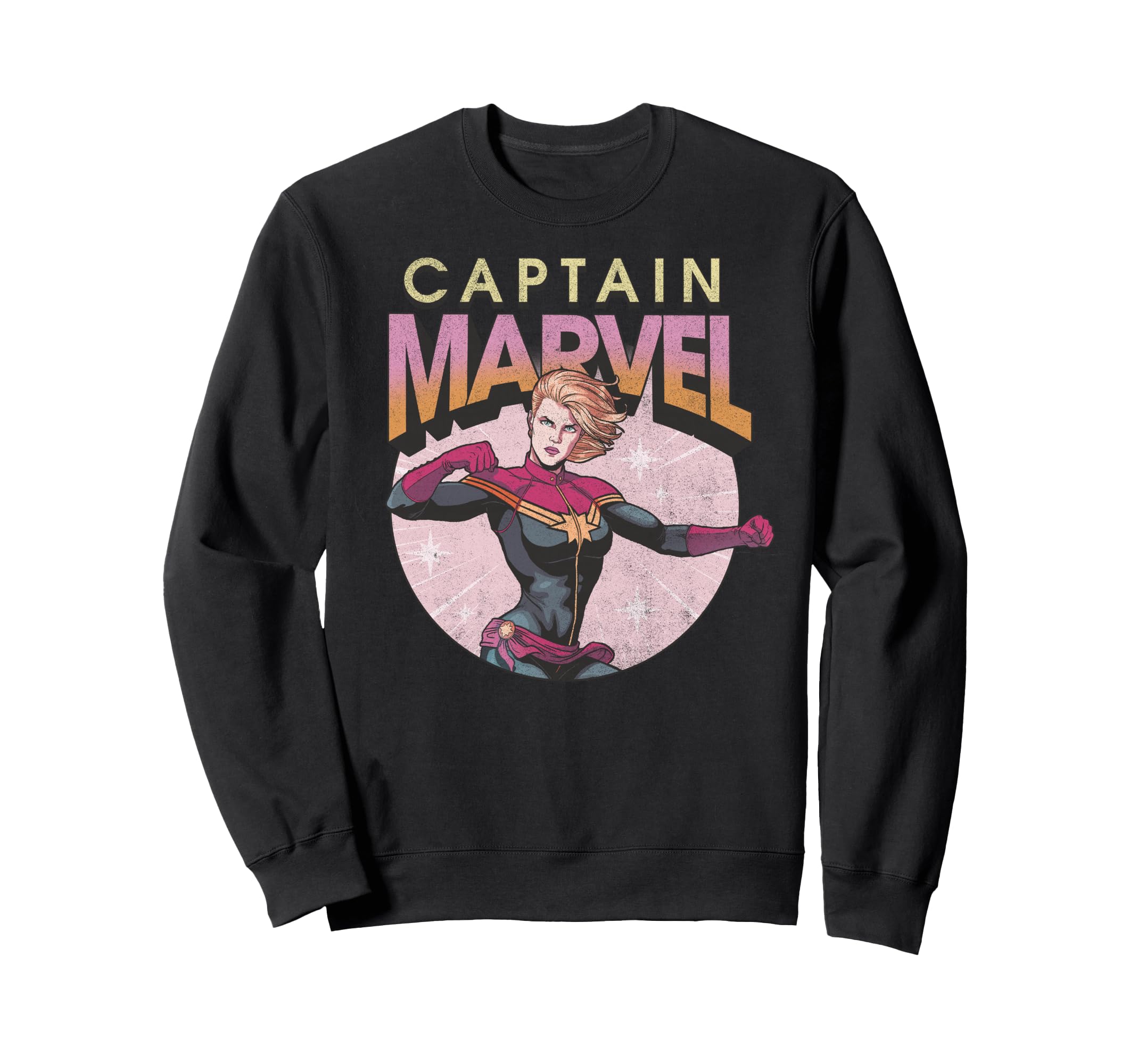 Marvel Comics Captain Marvel Sweatshirt - Fun Novelty Design for Adults - T-Shirt, Sweatshirt, Hoodie