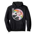 Happy Cat Eating Ramen Rainbow Hoodie - Casual Everyday Wear Unisex - T-Shirt, Sweatshirt, Hoodie