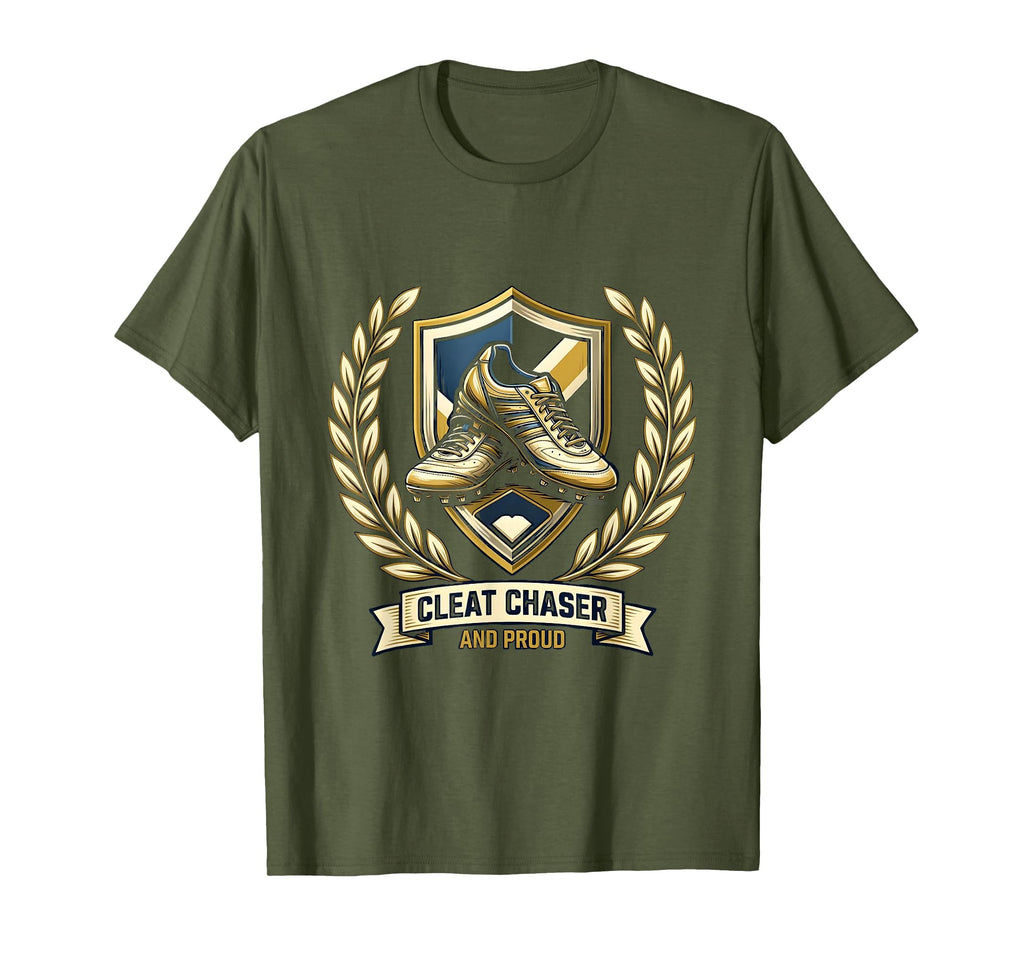 Cleat Chaser And Proud Baseball Mom T-Shirt - Graphic Print Unisex - T-Shirt, Sweatshirt, Hoodie